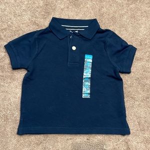 Children’s place, Short Sleeve polo shirt, new w/ tag, SZ 12 month NAVY COLOR